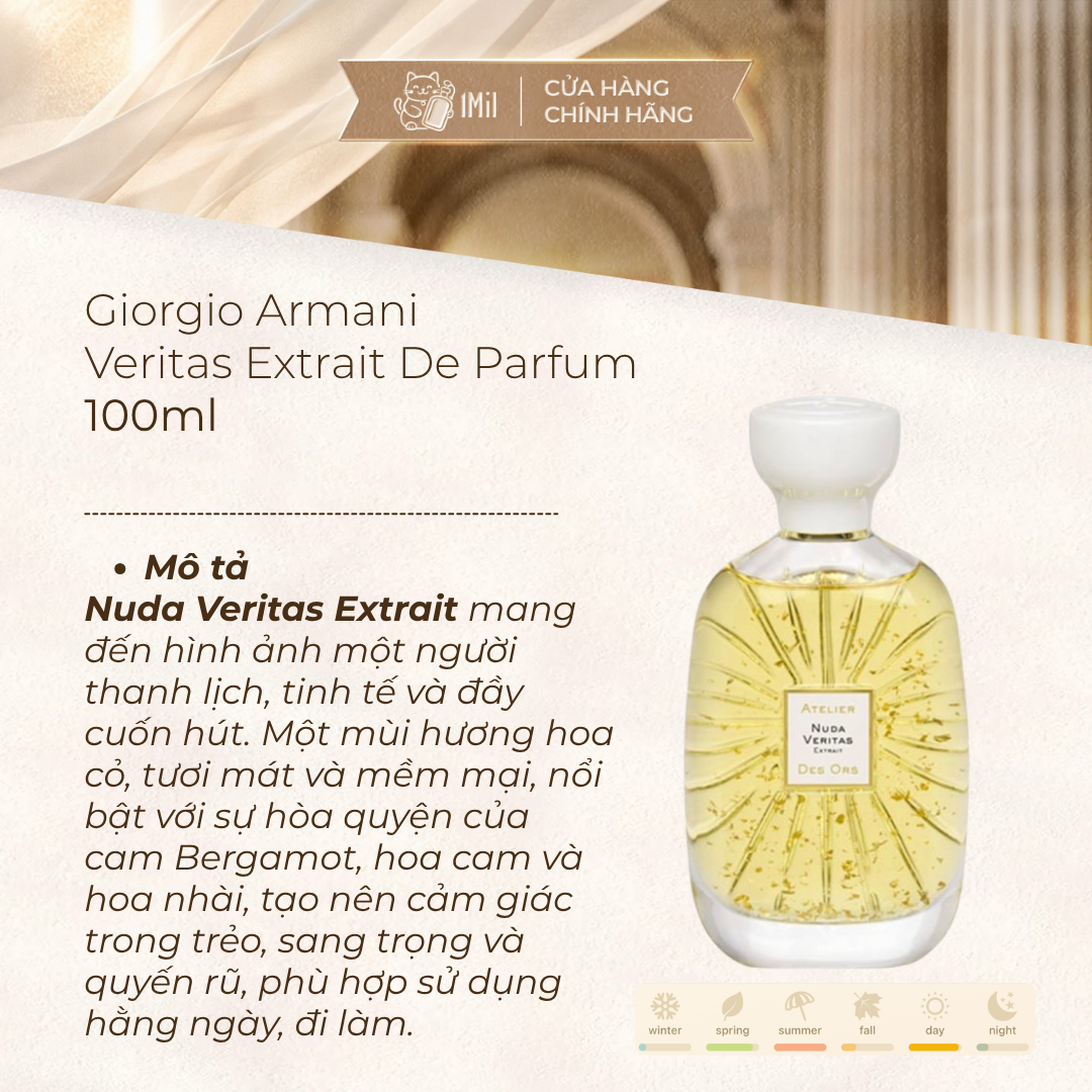 Atelier Des Ors Nuda Veritas Extrait De Parfum 100ml