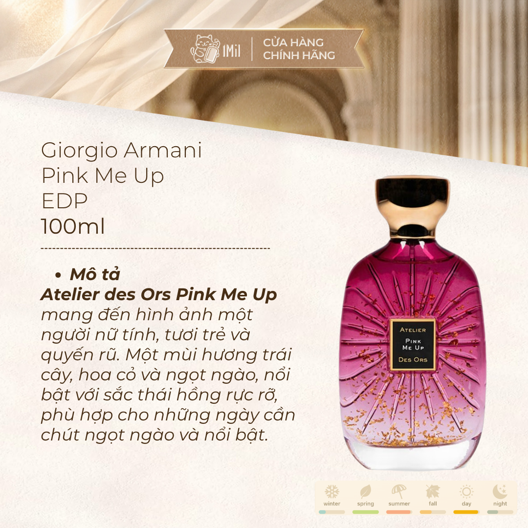 Atelier Des Ors Pink Me Up EDP 100ml