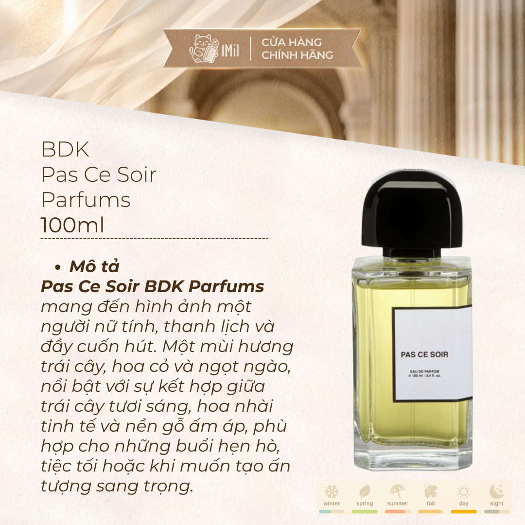 BDK Parfums Pas Ce Soir EDP 100ml