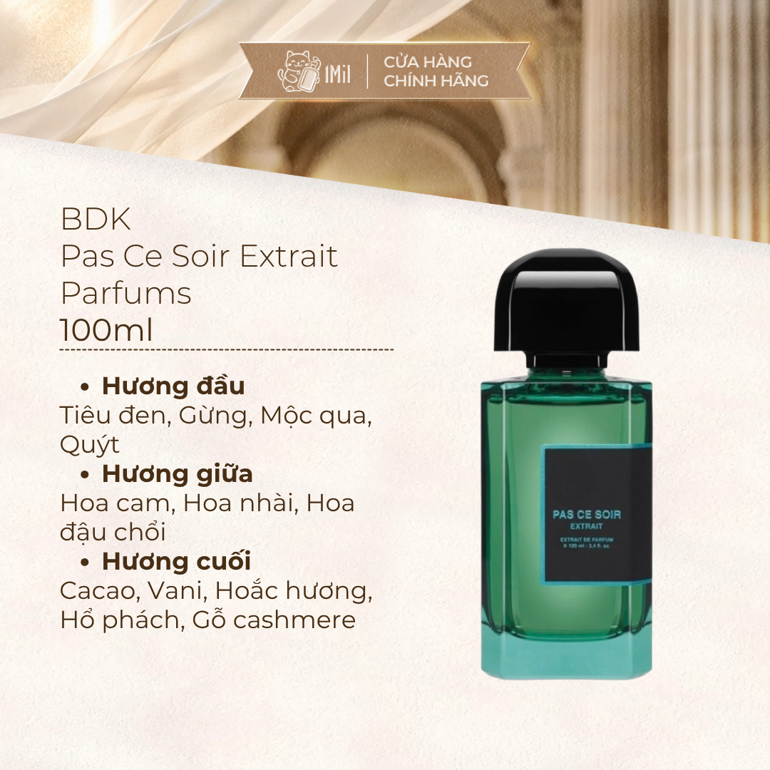BDK Parfums Pas Ce Soir Extrait De Parfum 100ml
