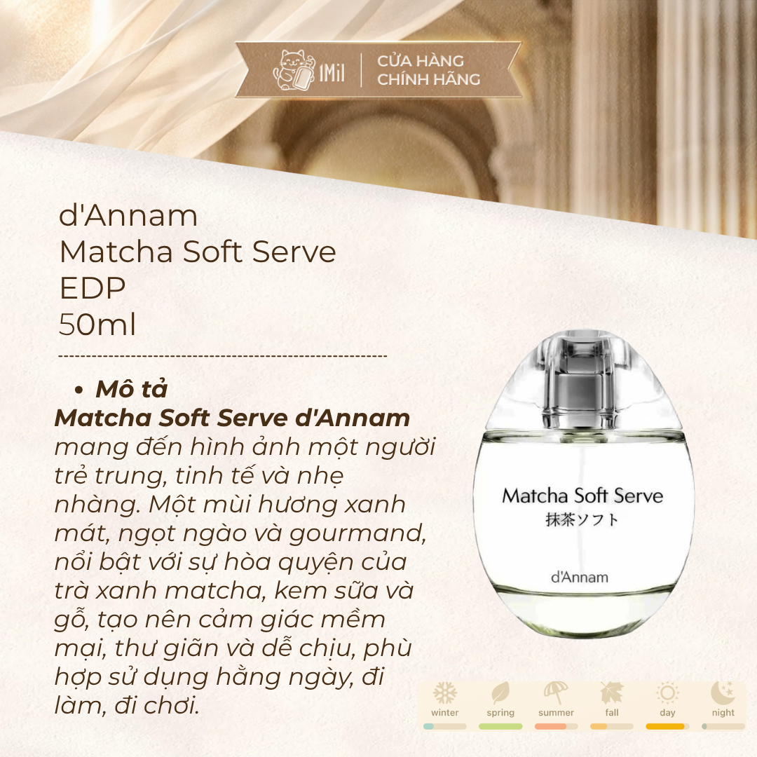 D'Annam Matcha Soft Serve EDP 50ml