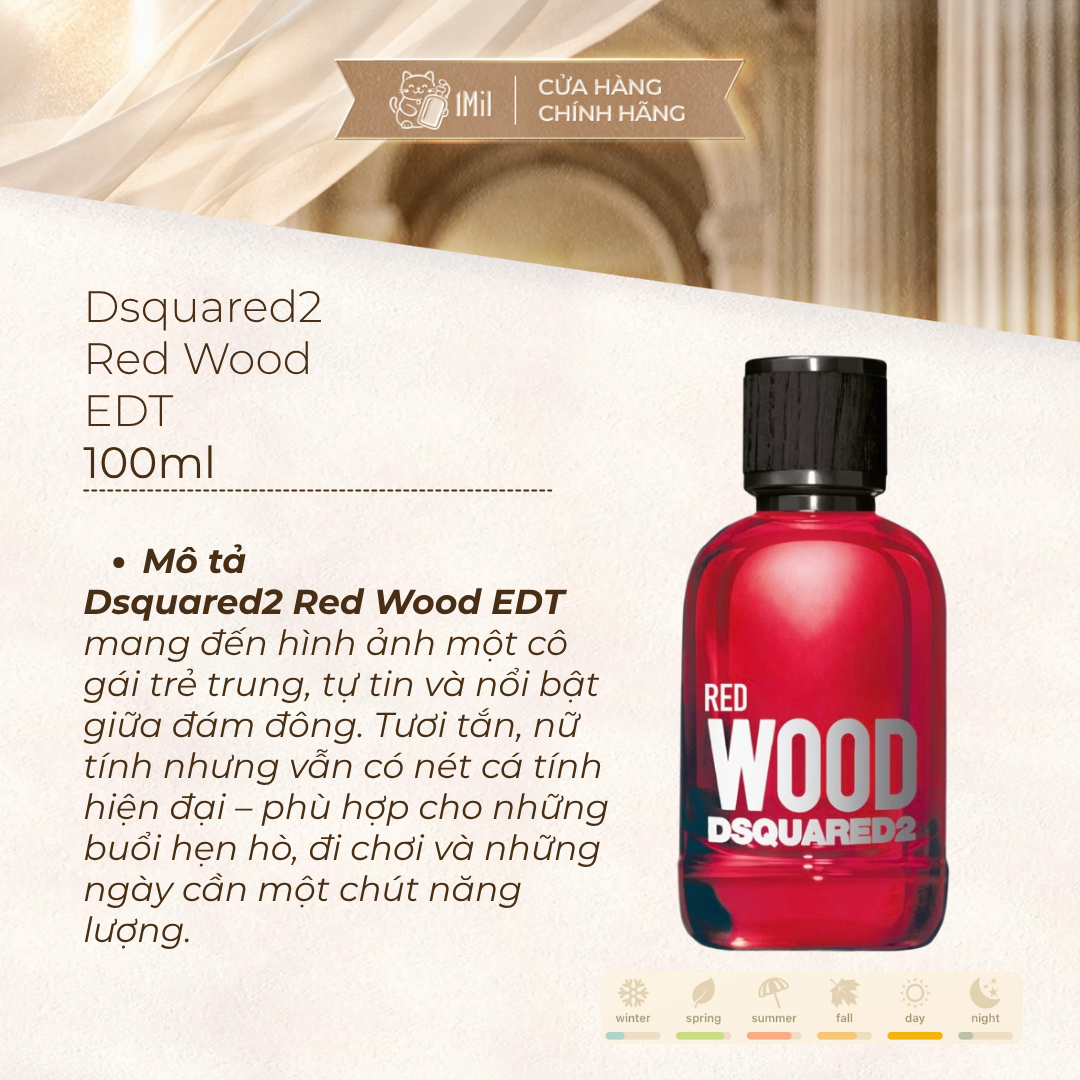 Dsquared2 Red Wood EDT Pour Femme 100ml