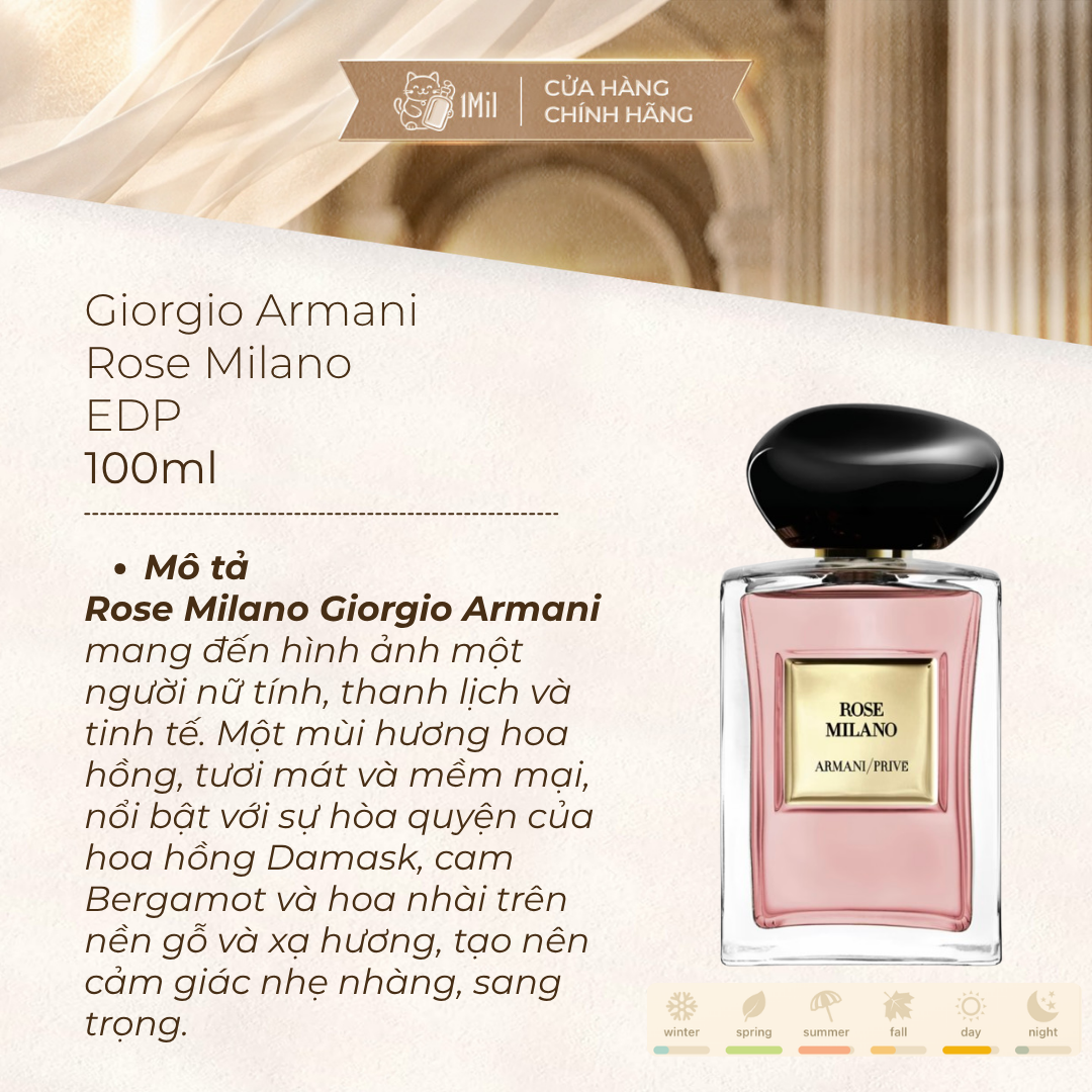 Giorgio Armani Prive Rose Milano EDT 100ml