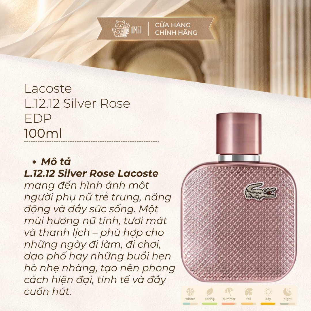 Lacoste L.12.12 Silver Rose EDP