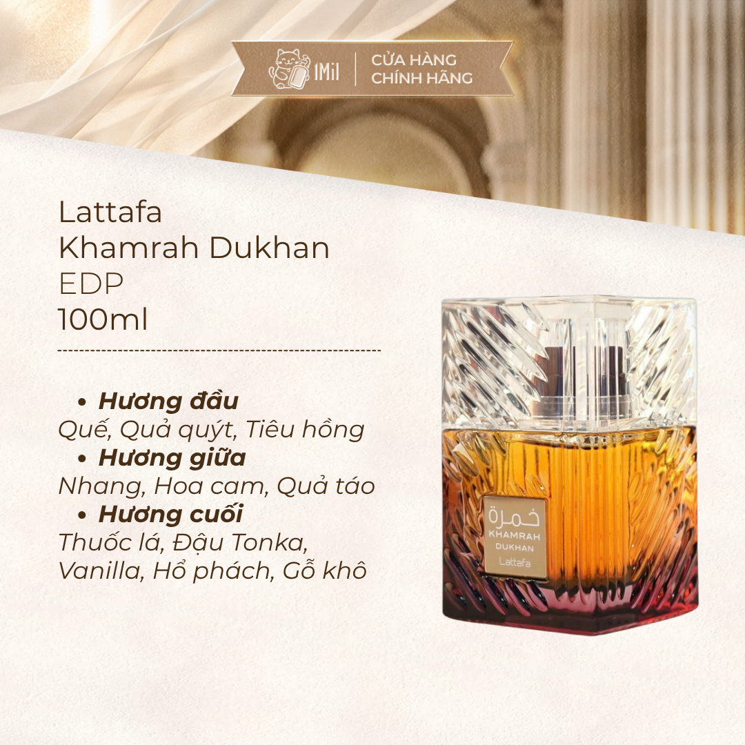 Lattafa Khamrah Dukhan EDP 100ml