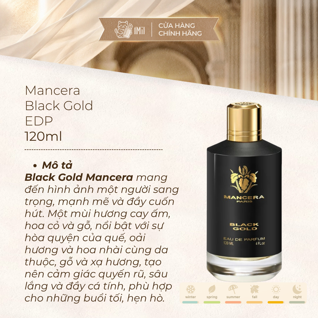 Mancera Black Gold EDP 120ml