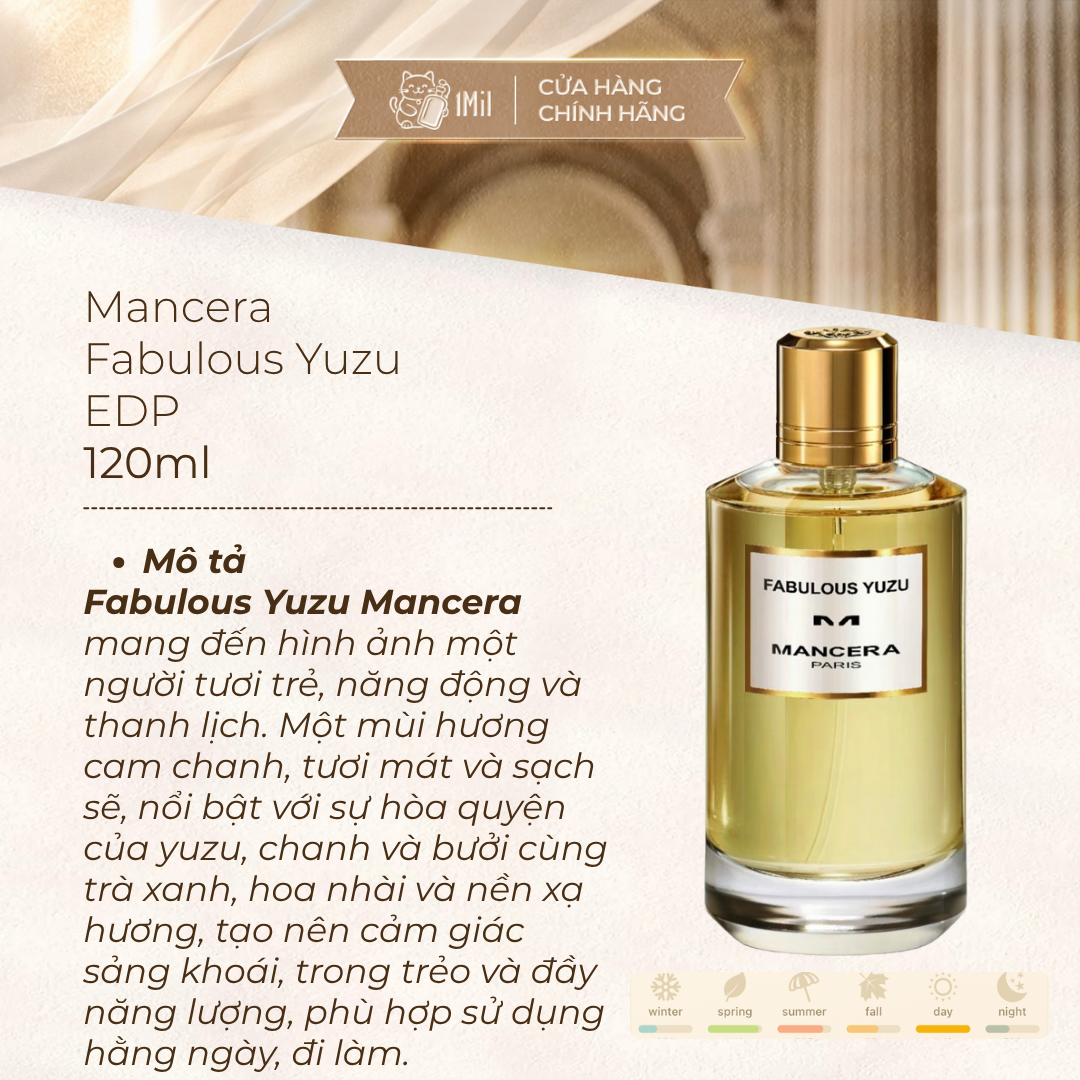 Mancera Fabulous Yuzu EDP 120ml