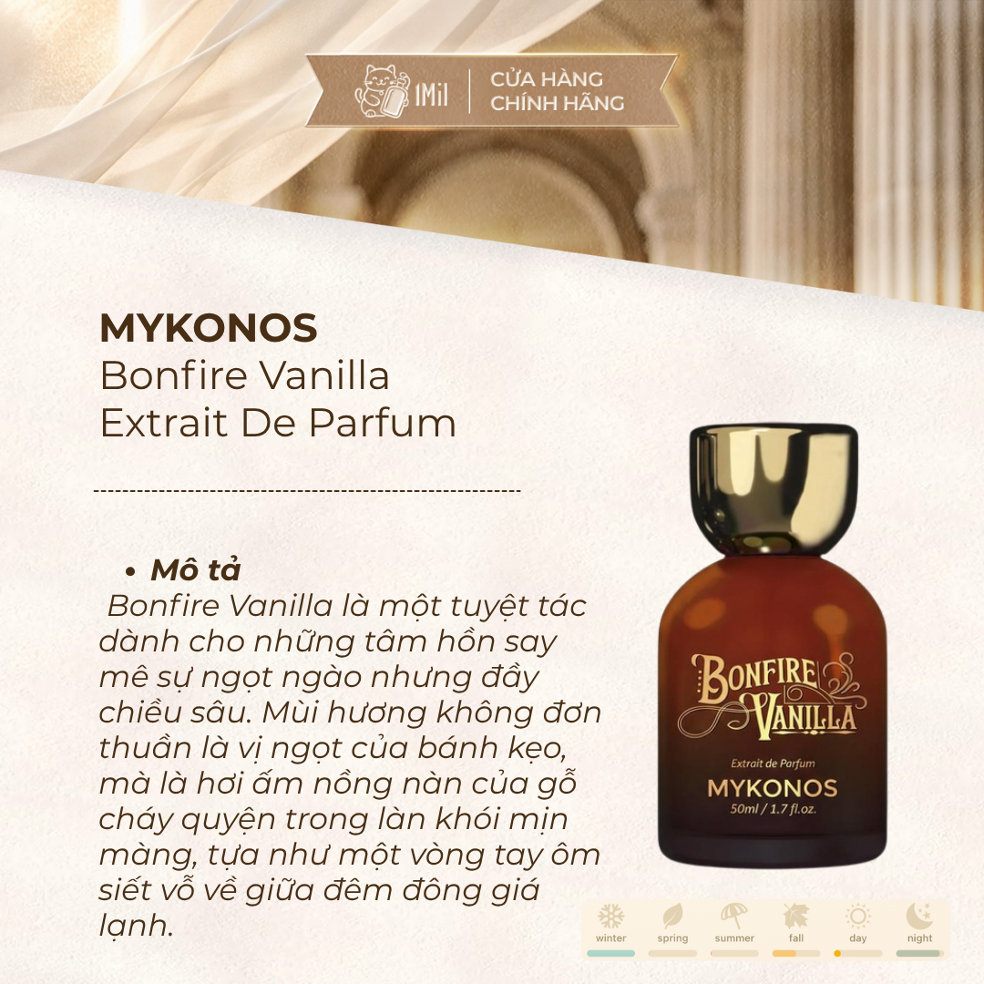 Mykonos Bonfire Vanilla Extrait De Parfum 50ml