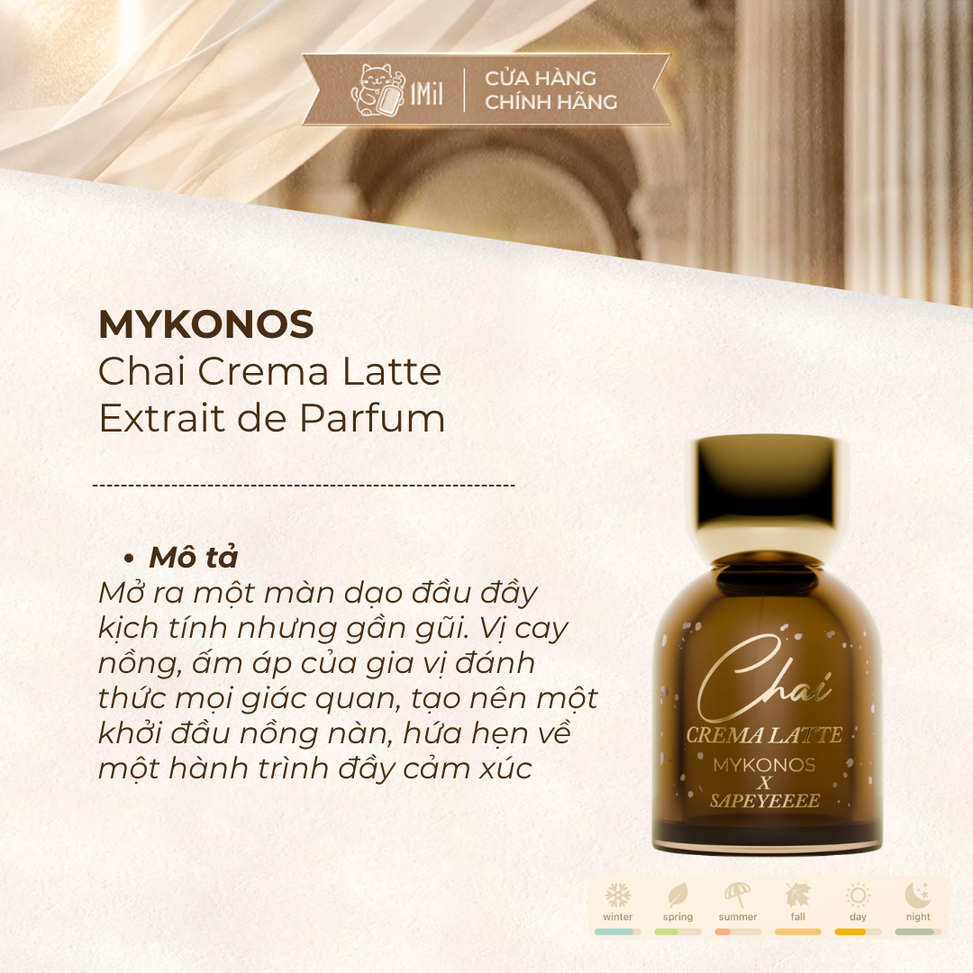 Mykonos Chai Crema Latte Extrait de Parfum 50ml