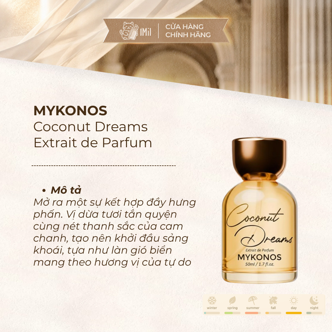 Mykonos Coconut Dreams Extrait de Parfum 50ml