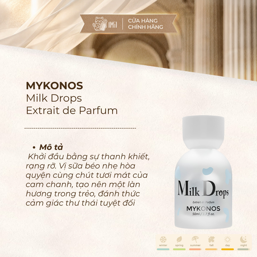 Mykonos Milk Drops Extrait De Parfum 50ml
