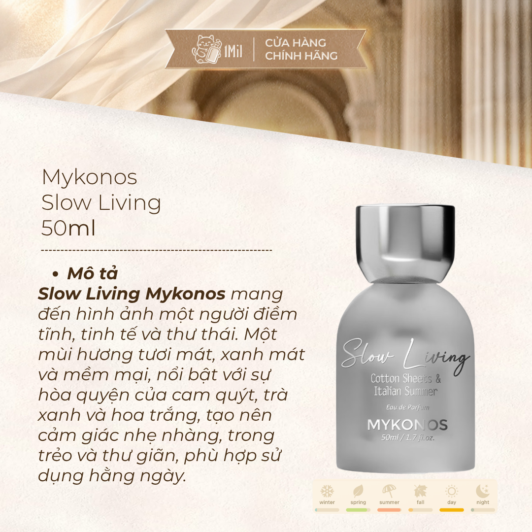 Mykonos Slow Living Eau de Parfum 50ml
