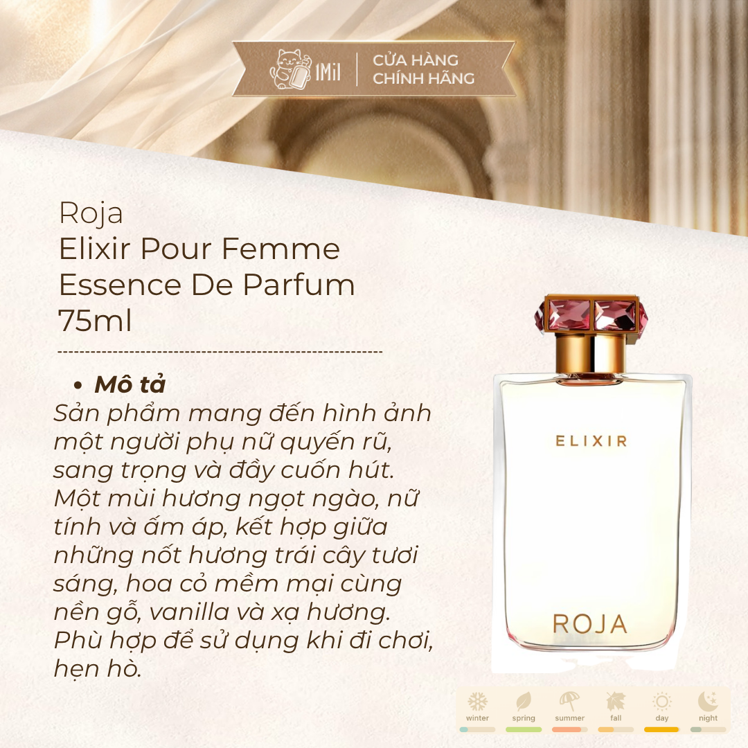 Roja Elixir Pour Femme EDP 75ml