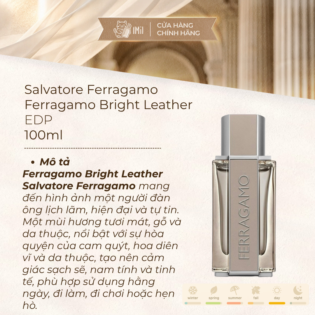 Salvatore Ferragamo Bright Leather EDT 100ml