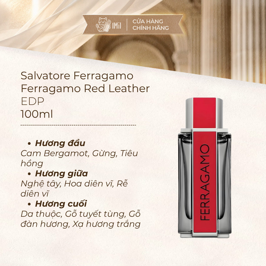 Salvatore Ferragamo Ferragamo Red Leather Men EDP 100ml