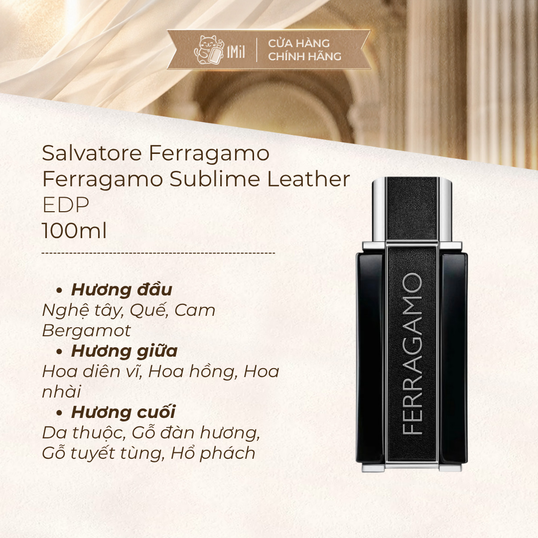Salvatore Ferragamo Sublime Leather EDP Intense Pour Homme 100ml