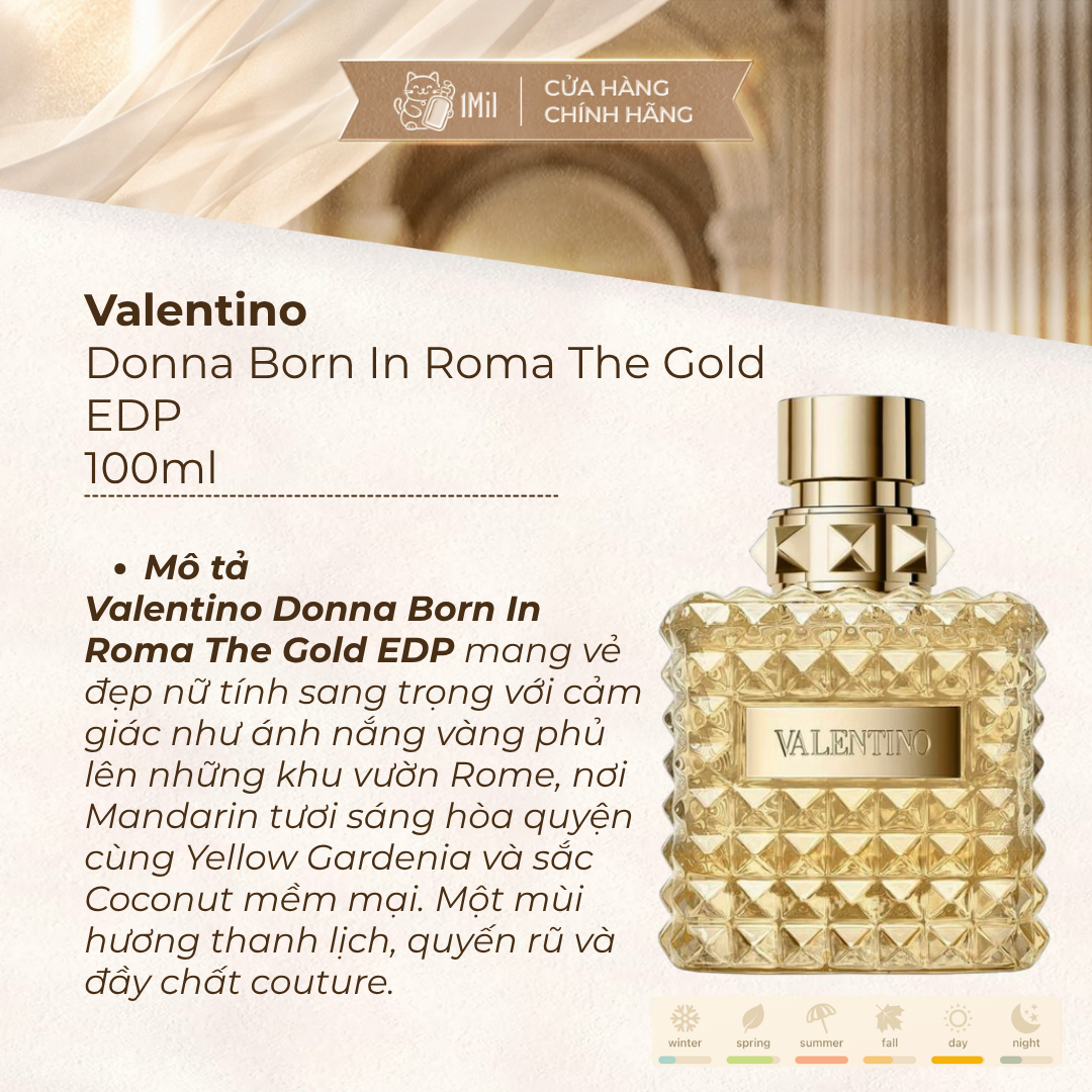 Valentino Donna Born In Roma The Gold EDP 100ml