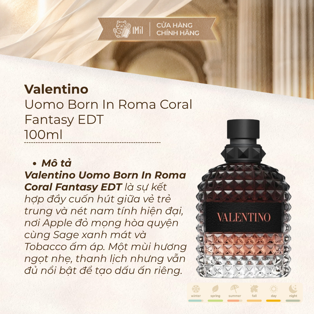 Valentino Uomo Born In Roma Coral Fantasy EDT 100ml