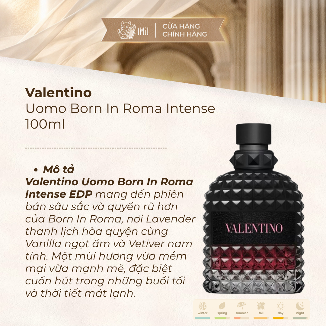 Valentino Uomo Born In Roma Intense EDP 100ml