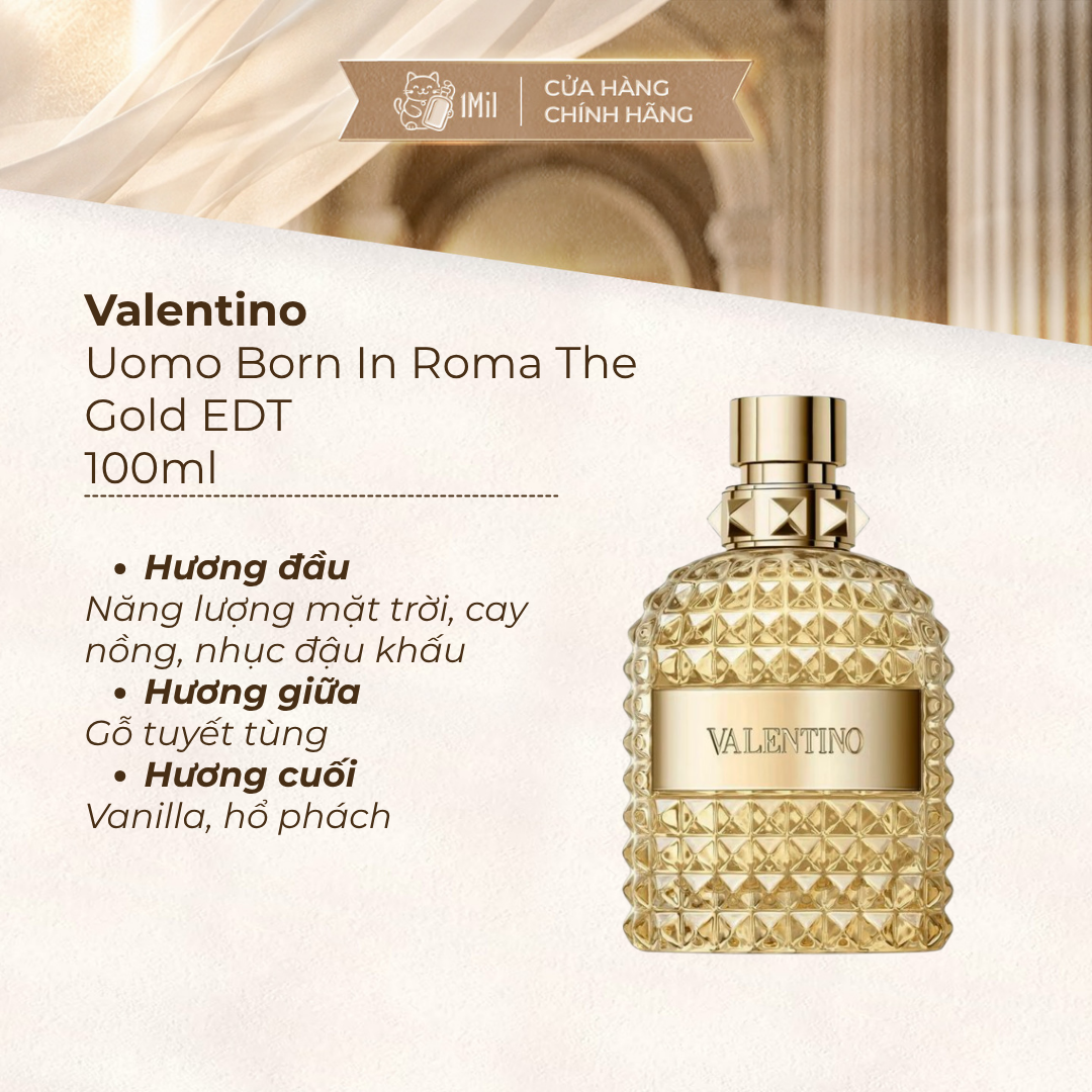 Valentino Uomo Born In Roma The Gold EDT 100ml
