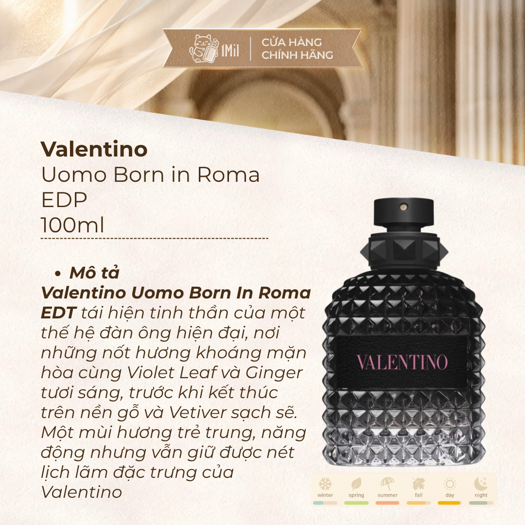 Valentino Uomo Born in Roma EDT 100ml
