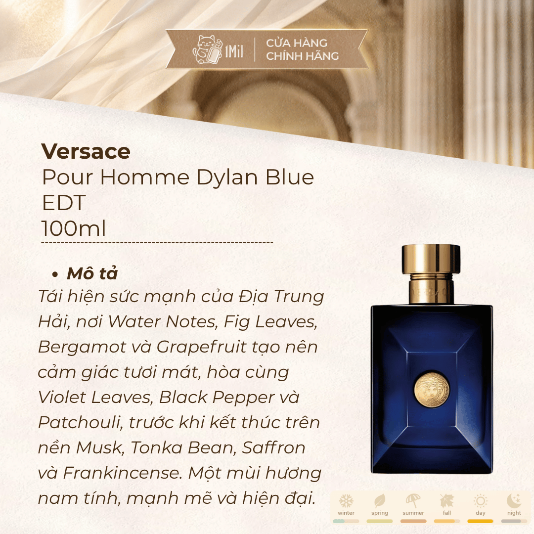 Versace Pour Homme Dylan Blue EDT 100ml