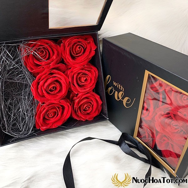 Hộp quà hoa hồng sáp