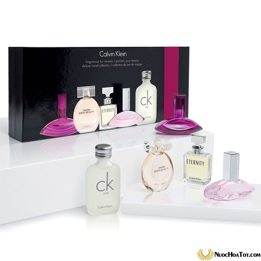 Set nước hoa nữ mini CK Deluxe Travel 5 chai