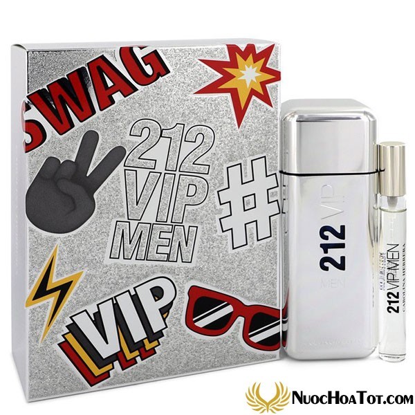 Set nước hoa Carolina Herrera 212 Vip Men