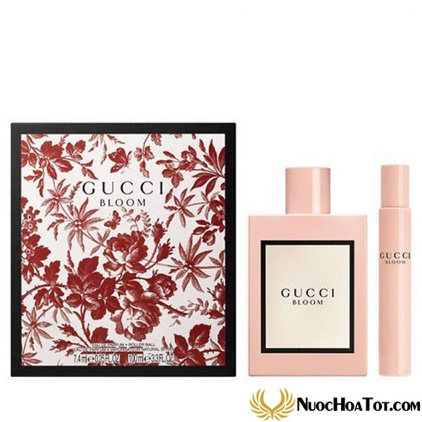 Gift Set Gucci Bloom EDP 2 Pcs 100ml + 7,4ml