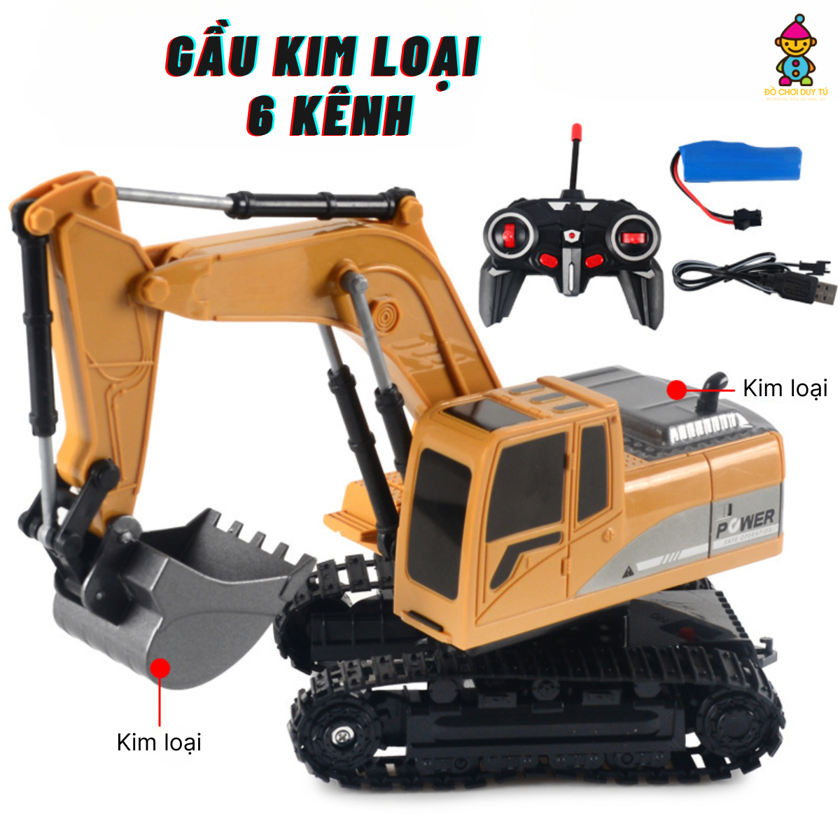Máy Xúc Gầu Sắt 6 Kênh