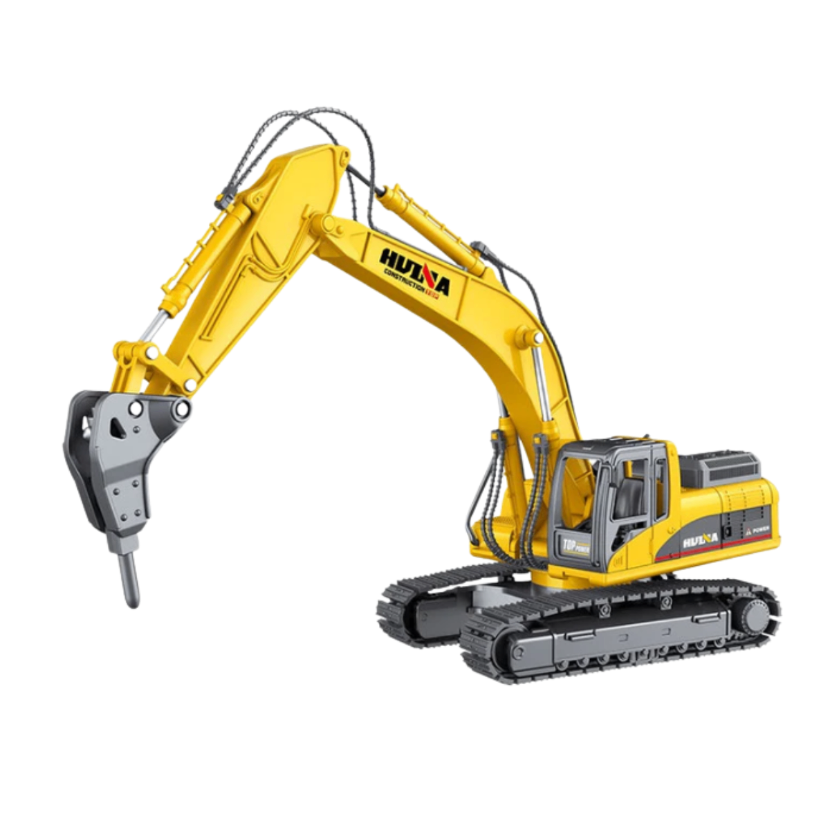 Mô Hình Máy Xúc Gắn Búa Đục 1:50 HUINA 1711