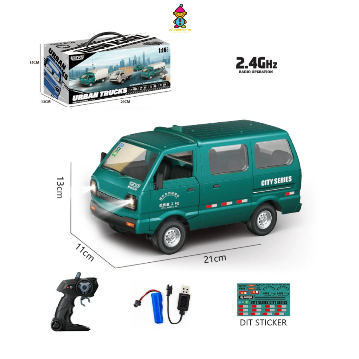 Xe Van 7 Chỗ Xanh
