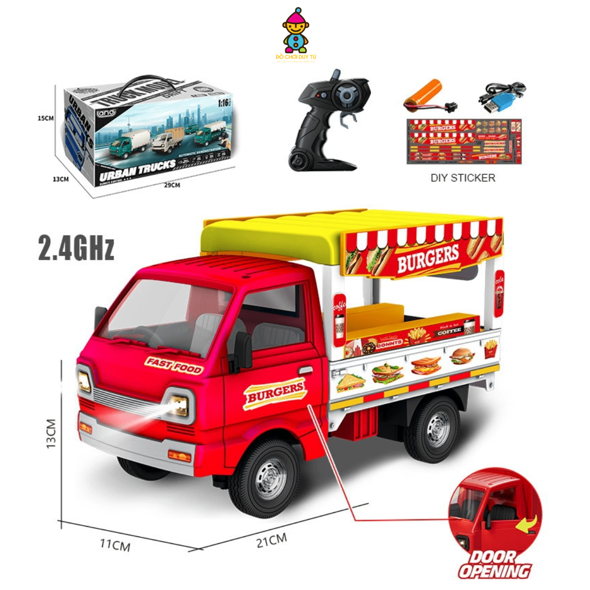 Xe Van Quầy Burger