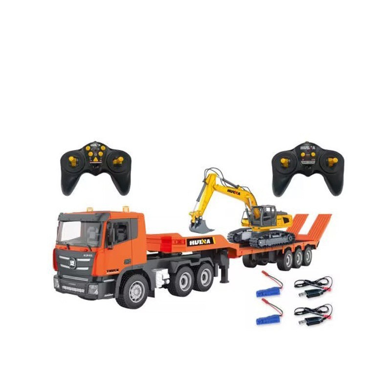 Set rơ mooc kéo máy xúc điều khiển HUINA 1319
