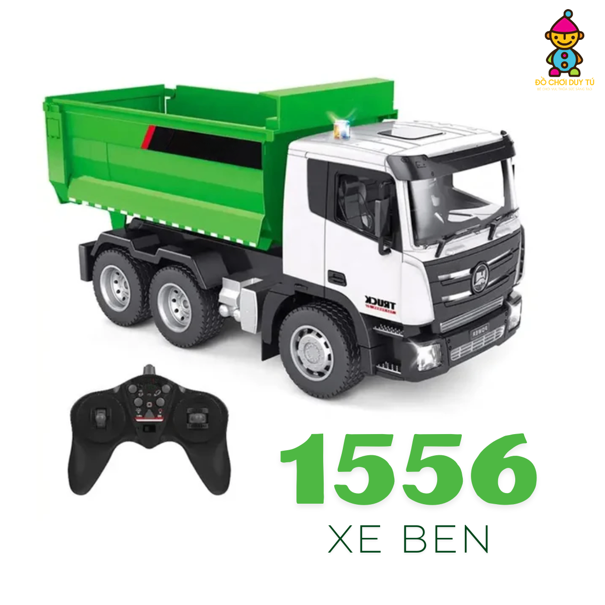 Xe ben 3 chân điều khiển tỉ lệ 1:18 (HUINA 1556)