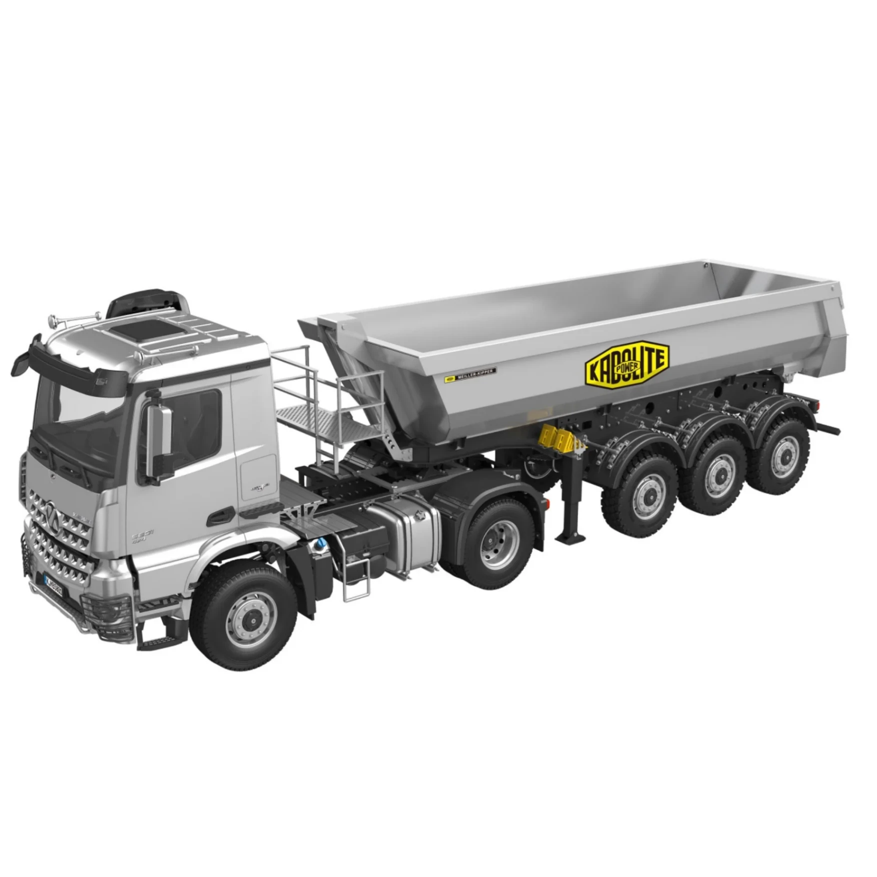 Đầu Kéo Ben KABOLITE K5801 1:14 chuyển động 4WD có visai ben trục vít – Màu BẠC