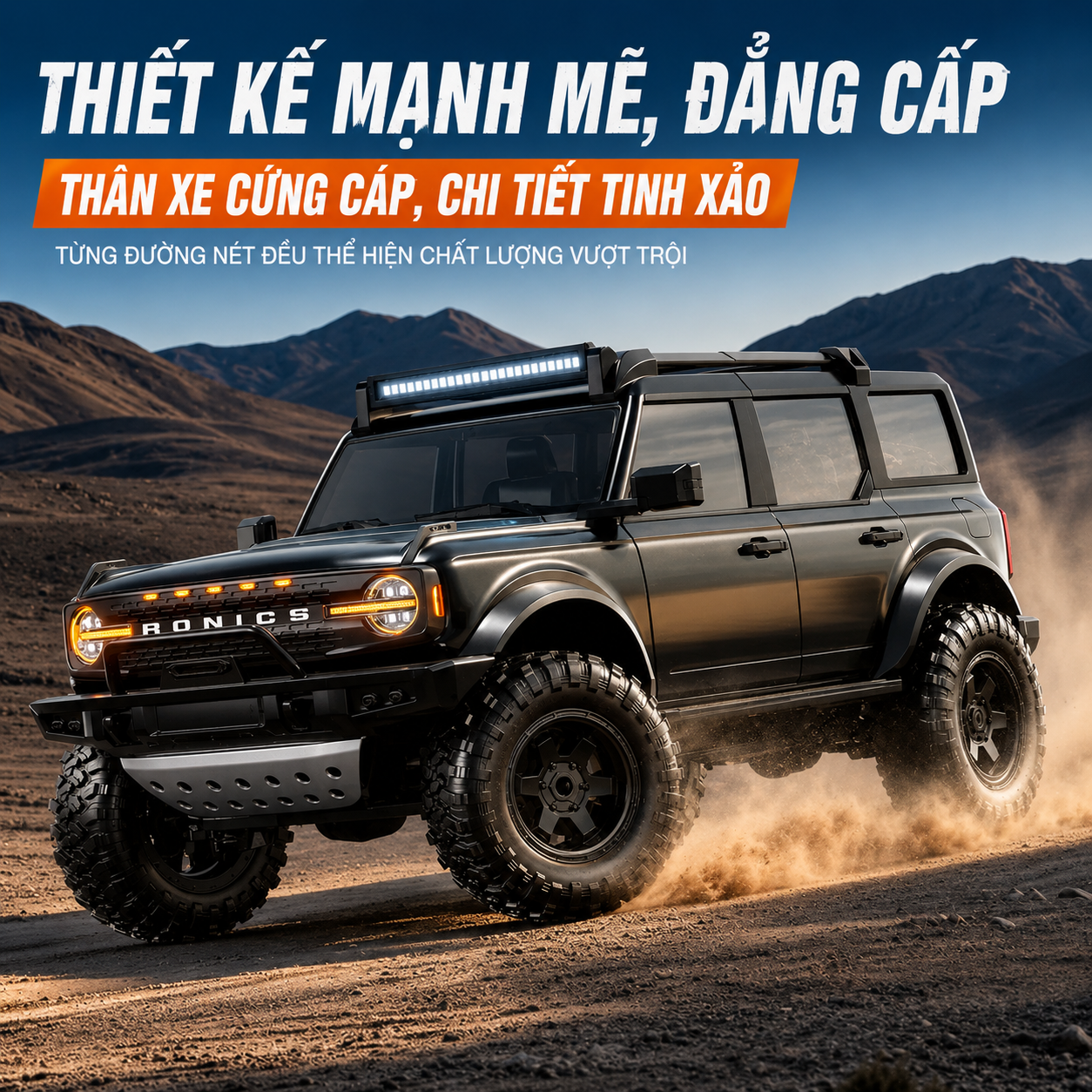 Xe RC Địa Hình BRONCO 1:12 R22 | Mầu ĐEN