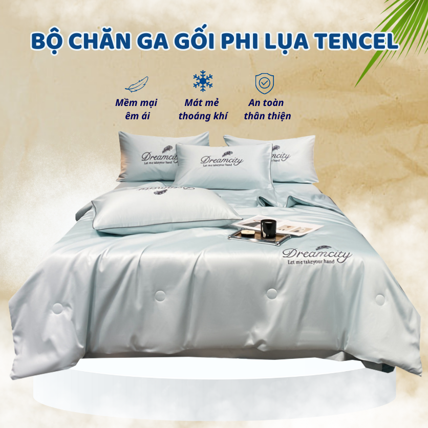 BỘ CHĂN GA PHI LỤA TENCEL