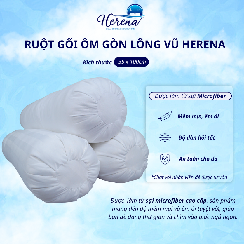 H37 - ruột gối ôm gòn lông vũ