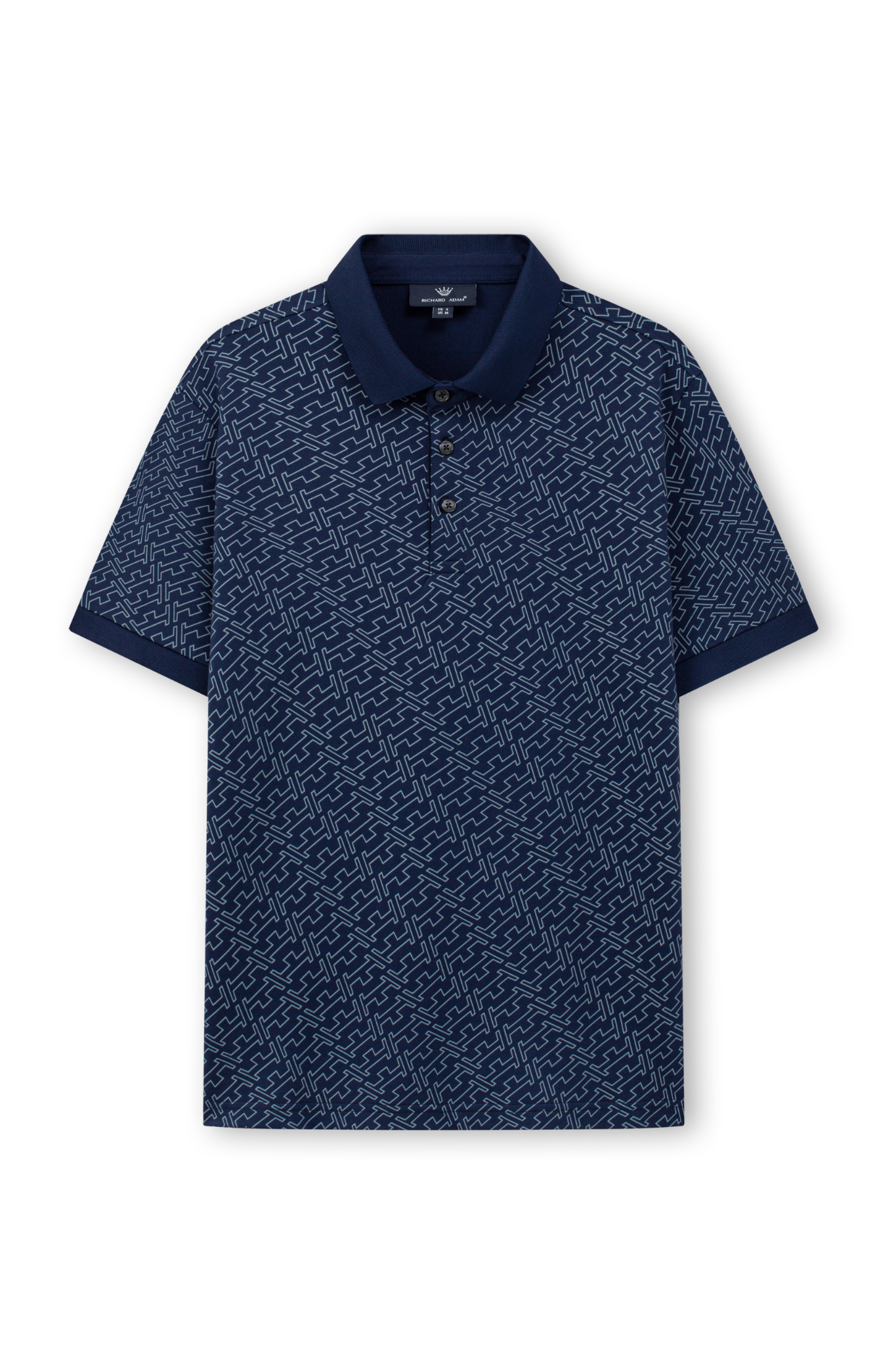 POLO RA Hoạ Tiết chữ H - PL211024 - Xanh Than