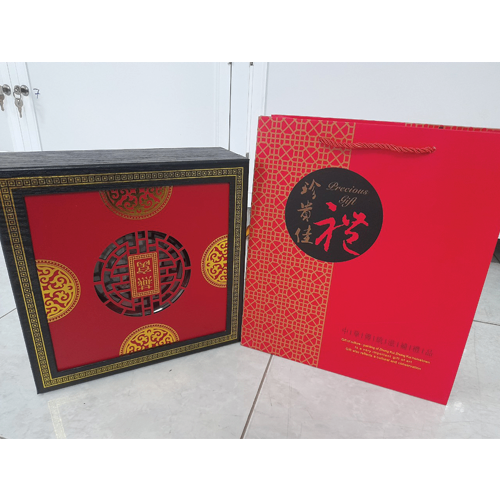 Hộp quà gỗ Vuông/tròn- đỏ