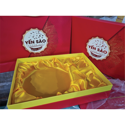 Combo Hộp quà 1HM-đỏ hoa văn