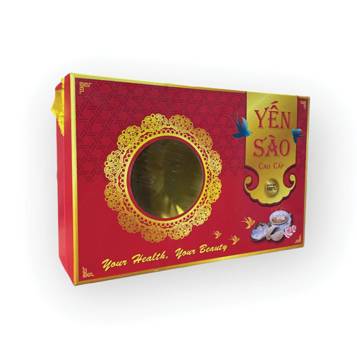 Combo Hộp quà ML - Tròn 1 đường - đỏ chén yến mới