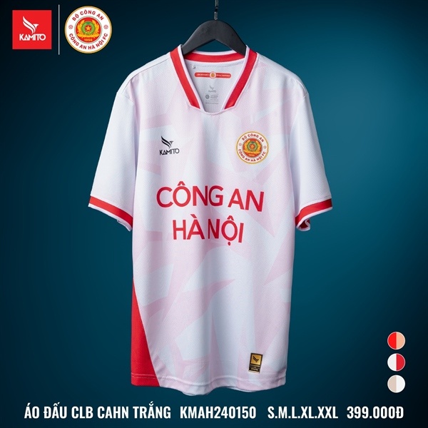 Áo thi đấu bóng đá logo CAHN FC 2024 - Trắng