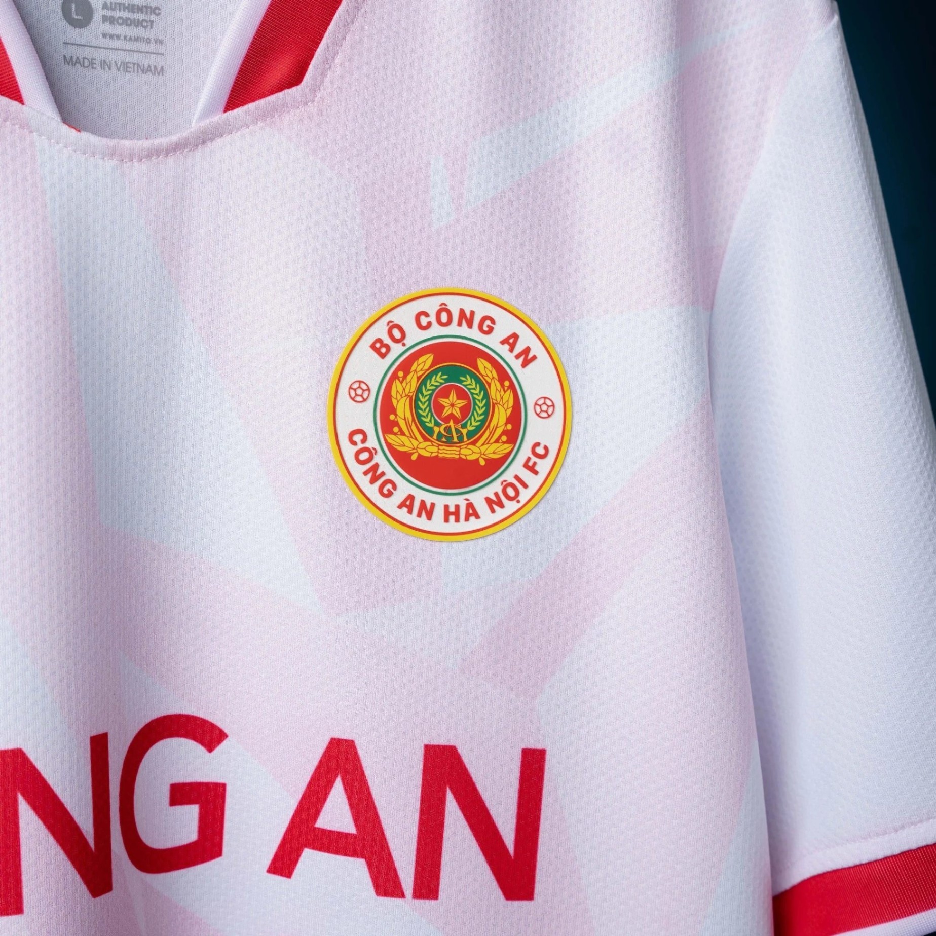 Áo thi đấu bóng đá logo CAHN FC 2024 - Trắng