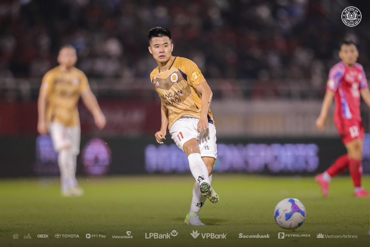 Bộ Thi Đấu Bóng Đá Logo CAHNFC 2024/25 Vàng/Trắng