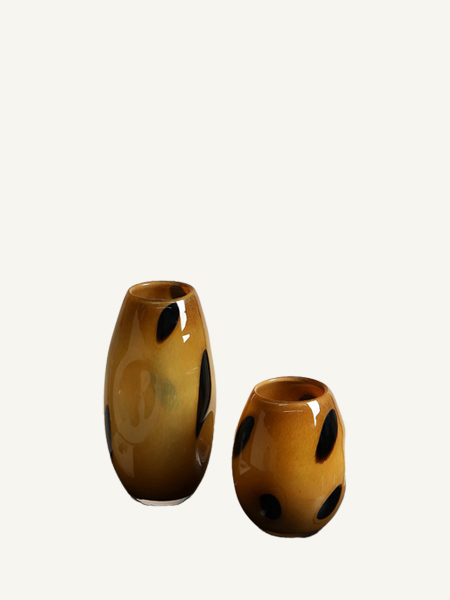Bình thủy tinh cao cấp Solara Amber Glass Vase