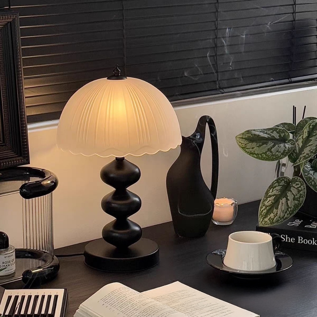 Đèn ngủ để bàn Lámpara De Mesa phong cách Vintage Mid-Century