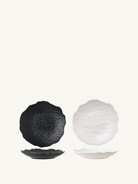 Đĩa gốm sứ phong cách Wabi-Sabi tối giản
